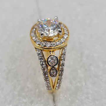 22k gold stylish diamond ring by Sangam Jewellers