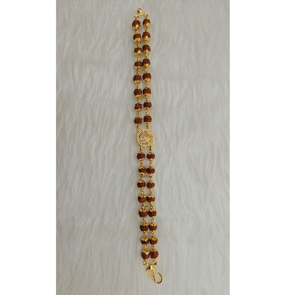 Elegant Lord Mahakaal Gold Plated Rudraksh Bracelet - Fashion Frill
