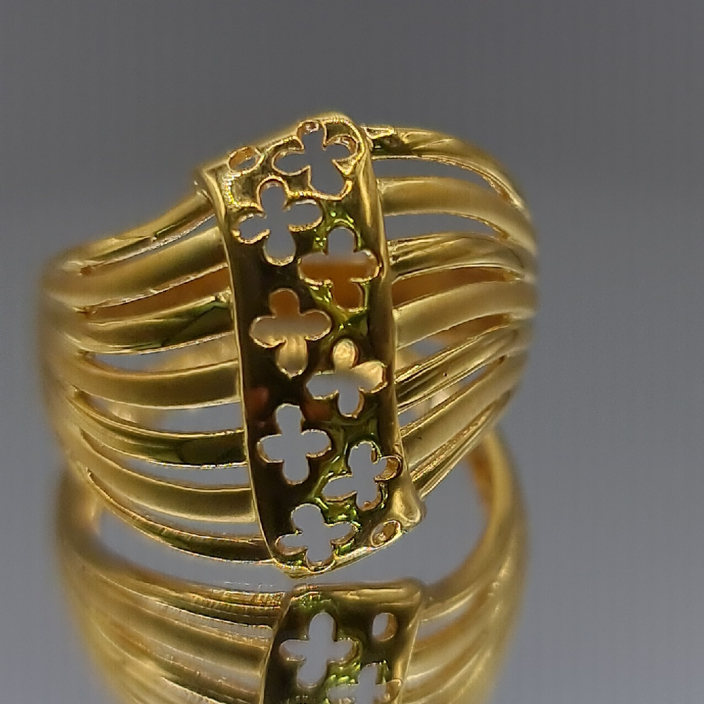 Gaby Yellow Gold Ring, 916 Gold R888(L) | HABIB Jewels