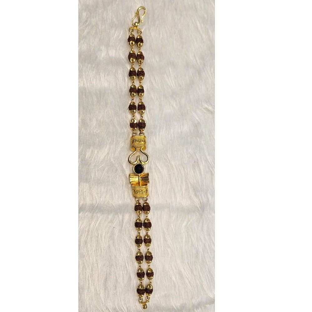 916 gold mahakal design rudrakash bracelet